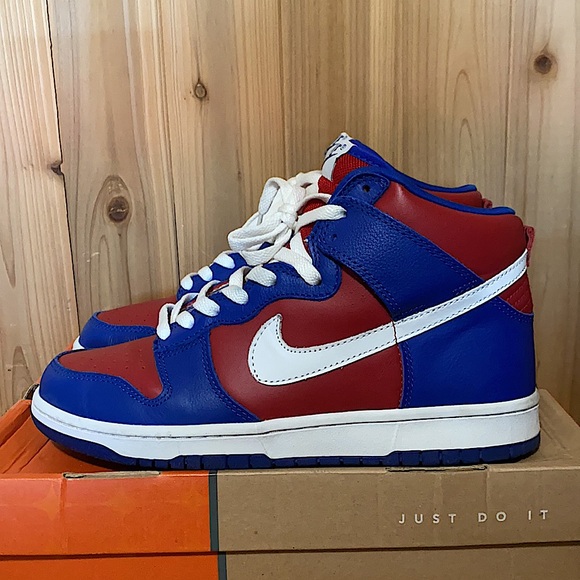 2003 Nike dunk high LA Clippers varsity red sport royal - Picture 4 of 15